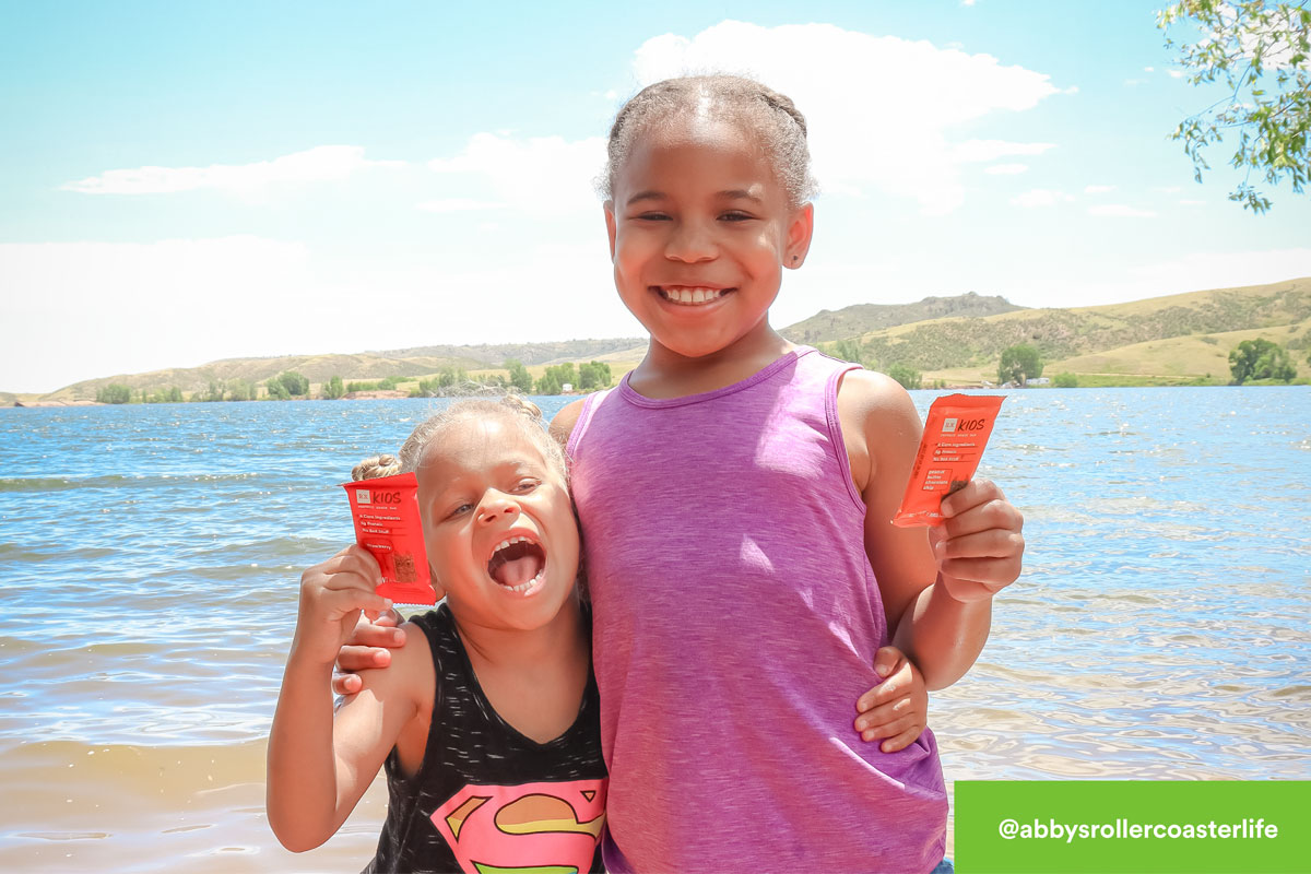 two kids at the beach