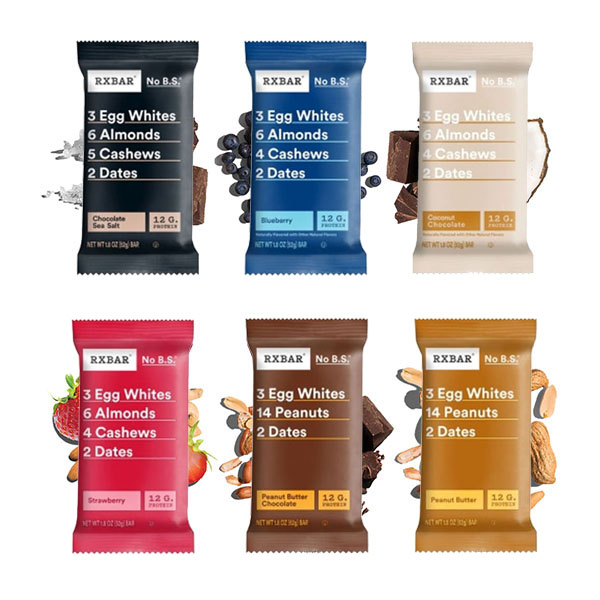RXBAR Variety Packs with ingredients